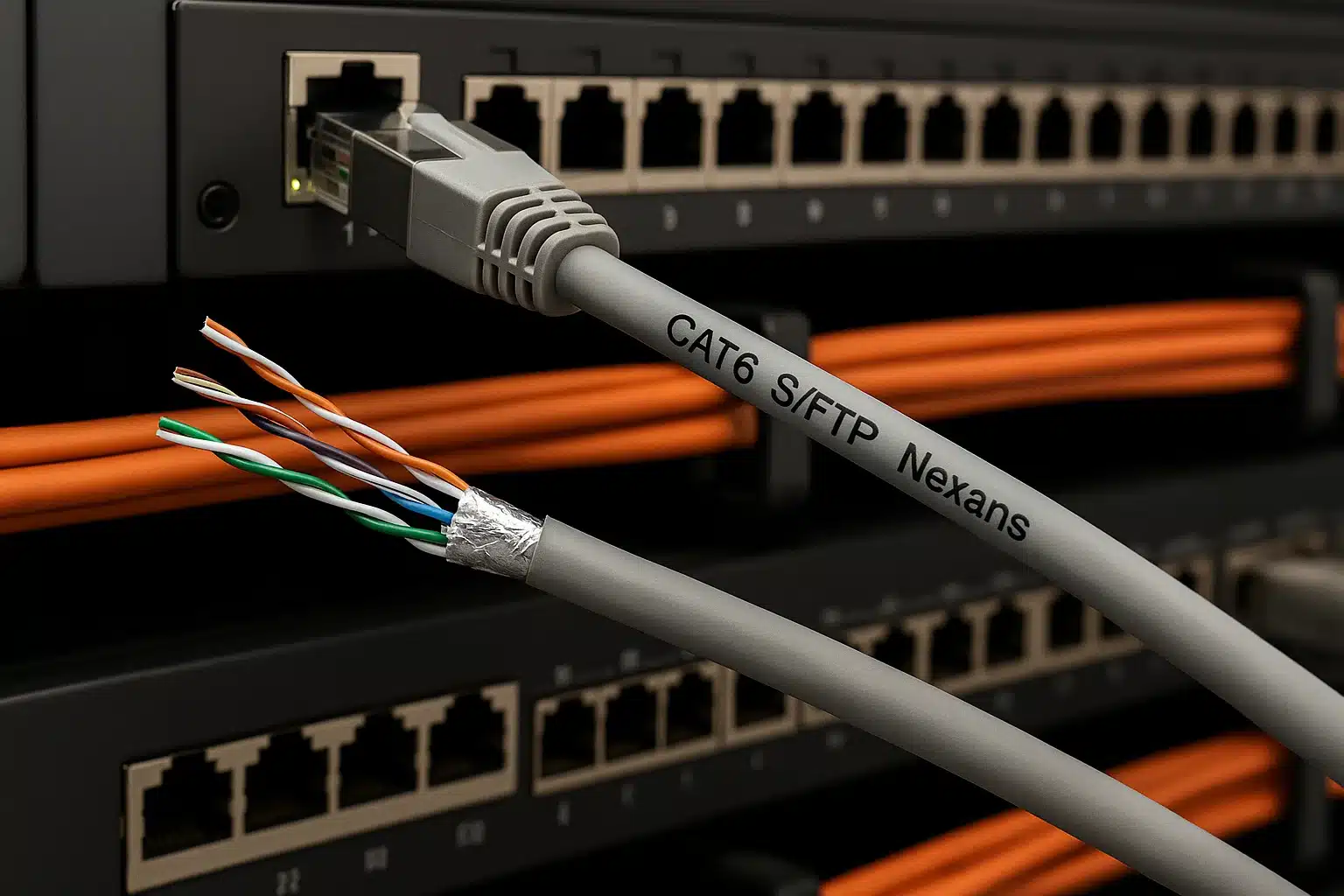 کابل شبکه cat6 sftp نگزنس (طرح)