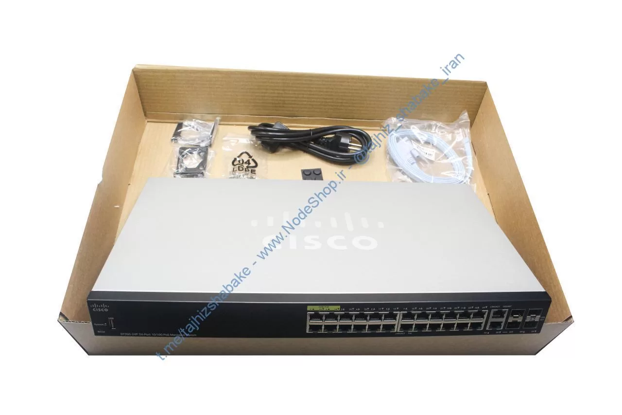 سوئیچ شبکه سیسکو SF350-24P