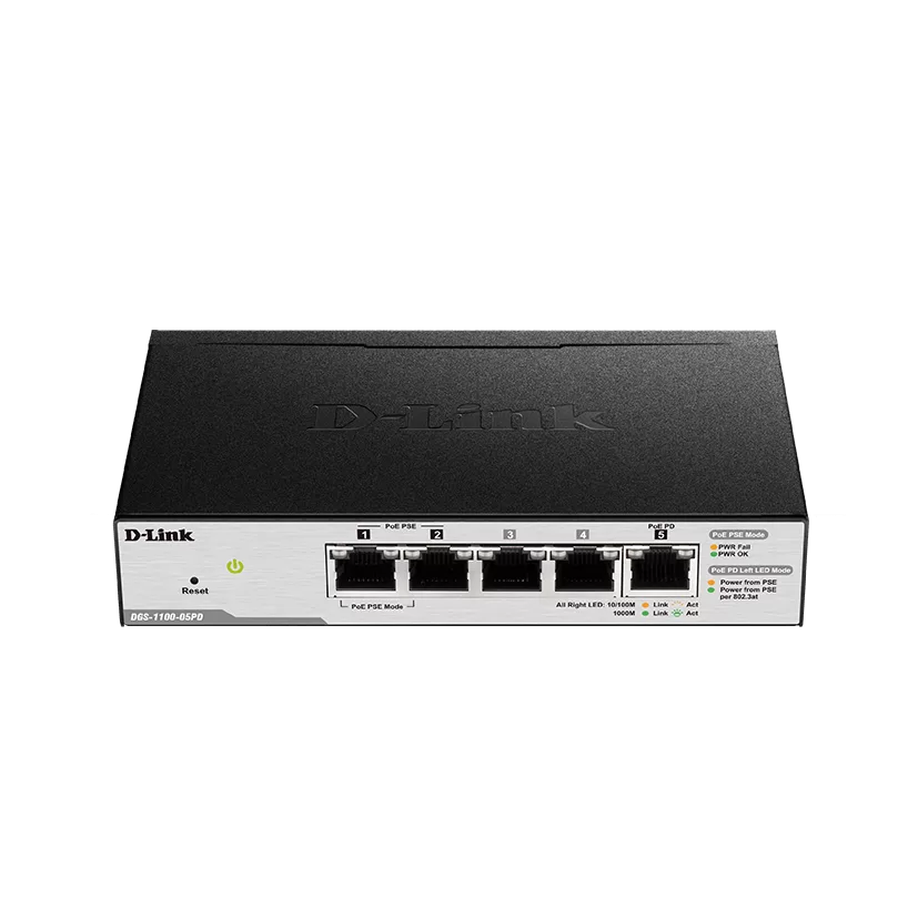 سوئیچ شبکه دی لینک DGS-1100-05PD