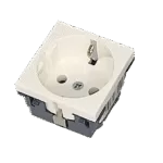 ٰپریز برق ارت دار سفید لگراند Earthed electrical outlet