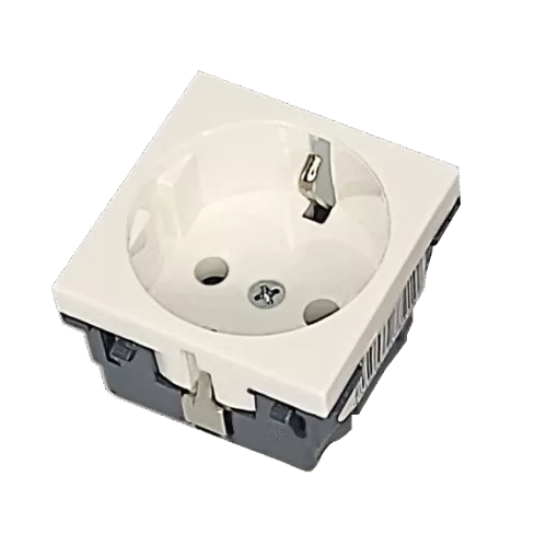 ٰپریز برق ارت دار سفید لگراند Earthed electrical outlet