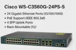 سوئیچ شبکه سیسکو WS-C3560G-24PS-S