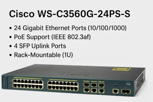 سوئیچ شبکه سیسکو WS-C3560G-24PS-S